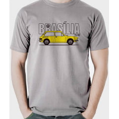 Camiseta  Brasília-cinza mescla